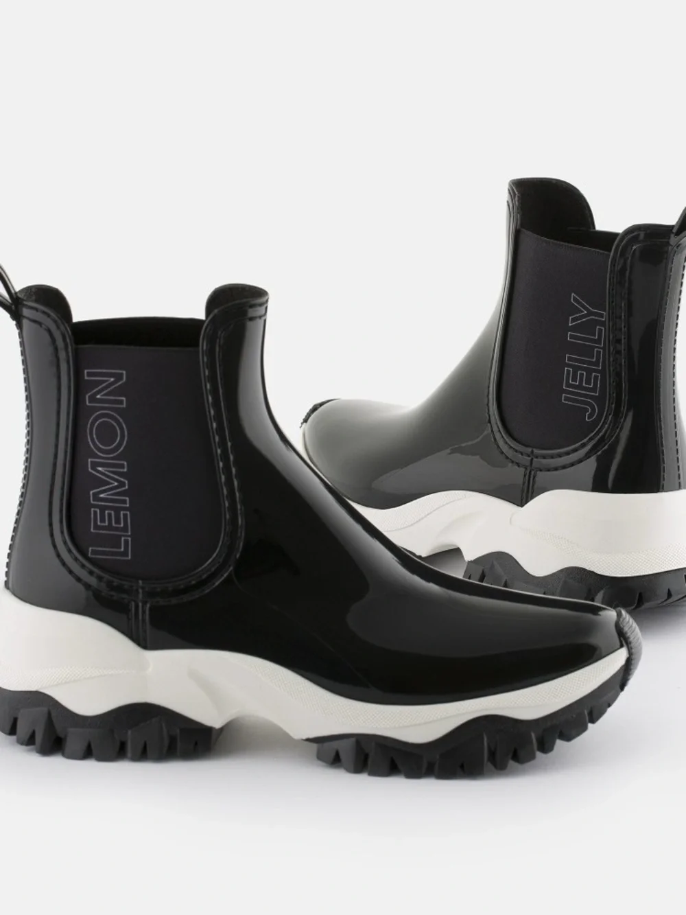 Women’s LEMON JELLY Jayden black vegan ankle rain boots- Size 41